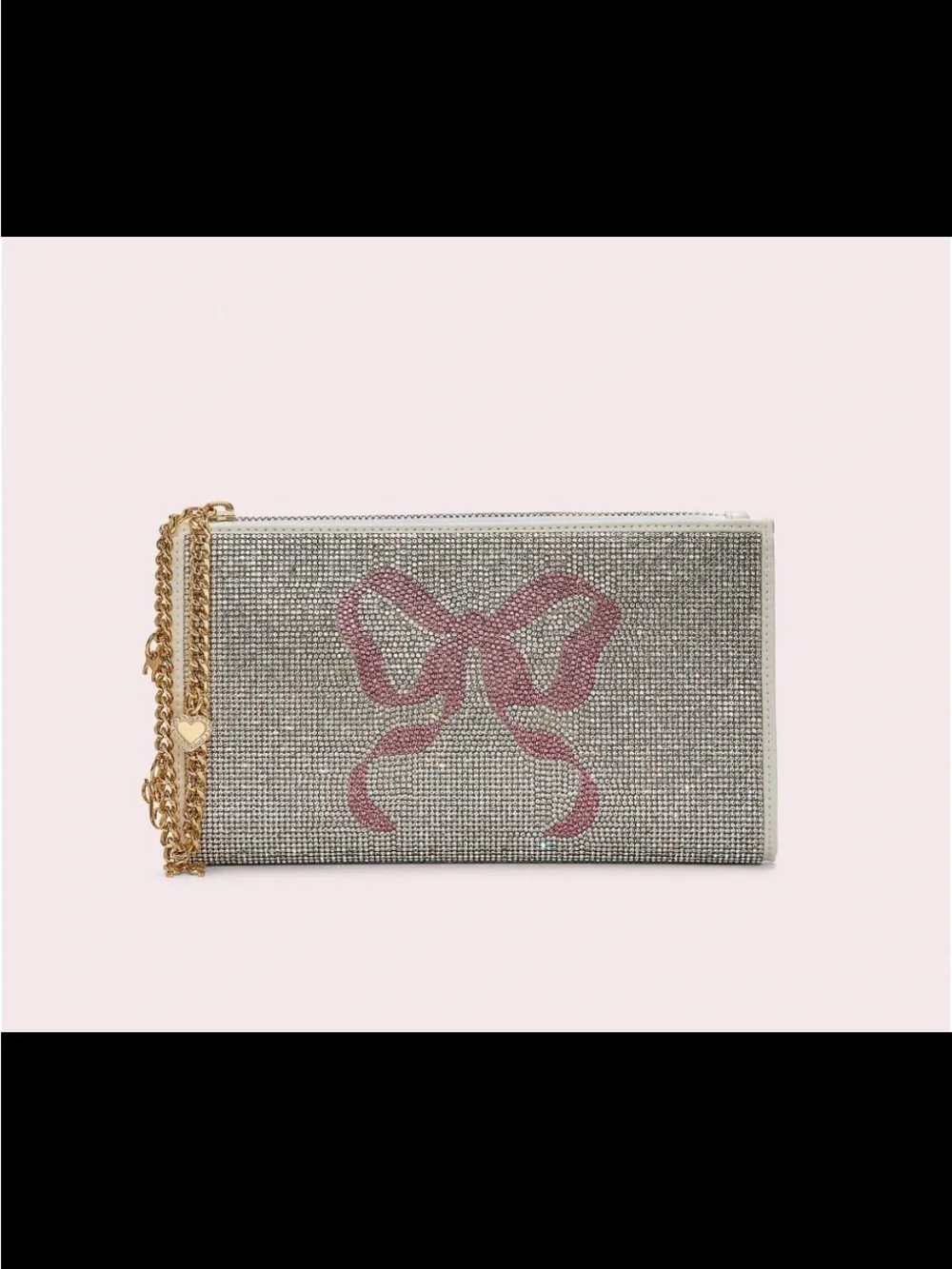 PINK x LoveShackFancy Wristlet Pouch VS White Pink Lollipop
